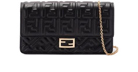 women's fendi wallets|fendi baguette wallet on chain.